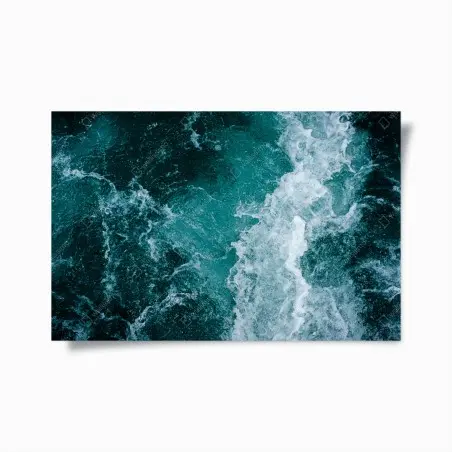 Poster vortice marino turchese • Wallissimo®
