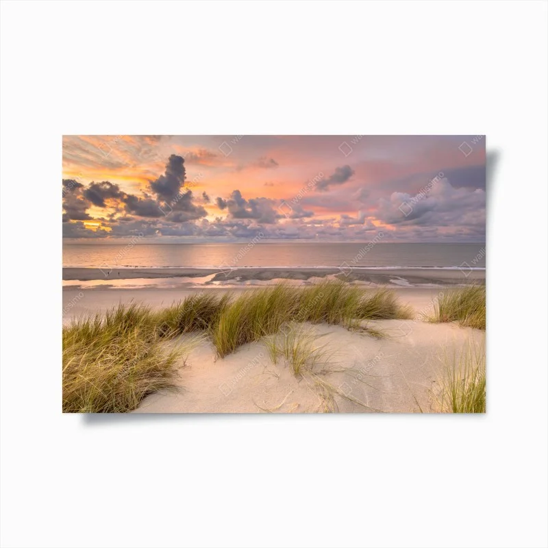 Poster tramonto sulle dune al mare