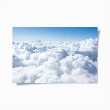 Poster mare di nuvole e cielo sereno • Wallissimo®
