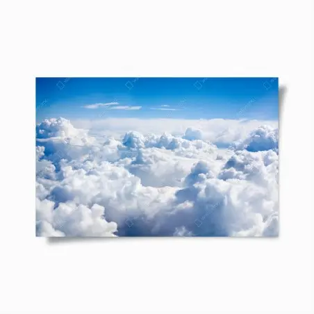 Poster mare di nuvole su cielo azzurro • Wallissimo®