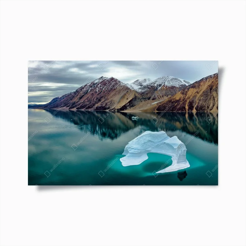 Poster arco di ghiaccio sul lago turchese