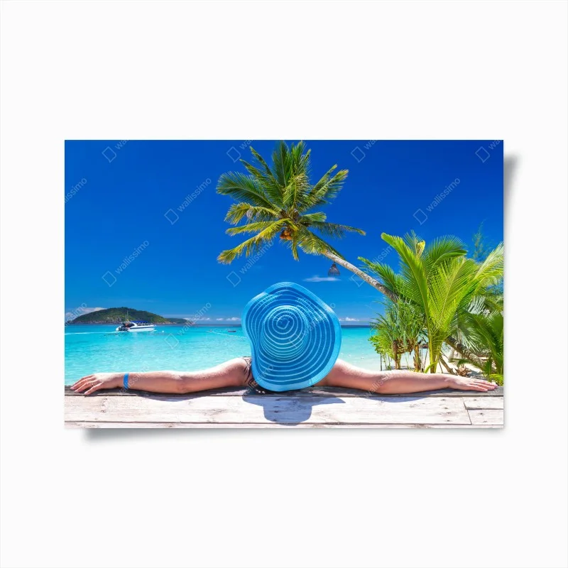 Poster sogno tropicale vista mare