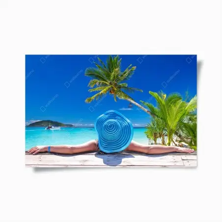 Poster sogno tropicale vista mare • Wallissimo®