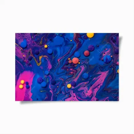 Poster vortici cosmici di colore • Wallissimo®