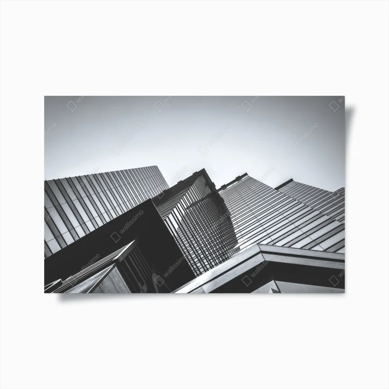 Poster prospettive urbane in bianco e nero