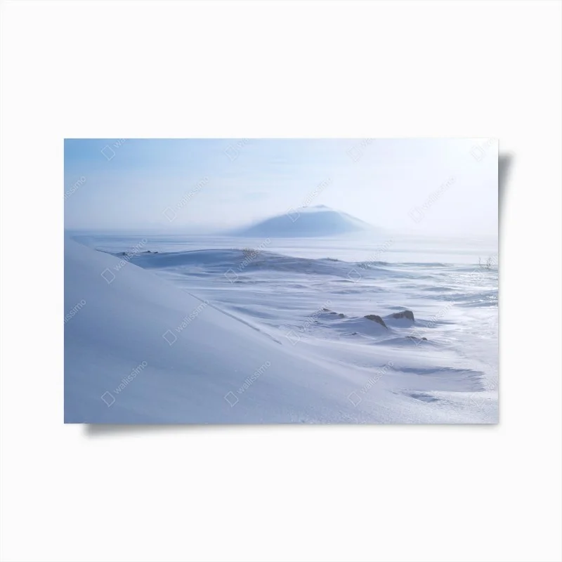 Poster panoramica artica silenziosa della tundra di Chukotka