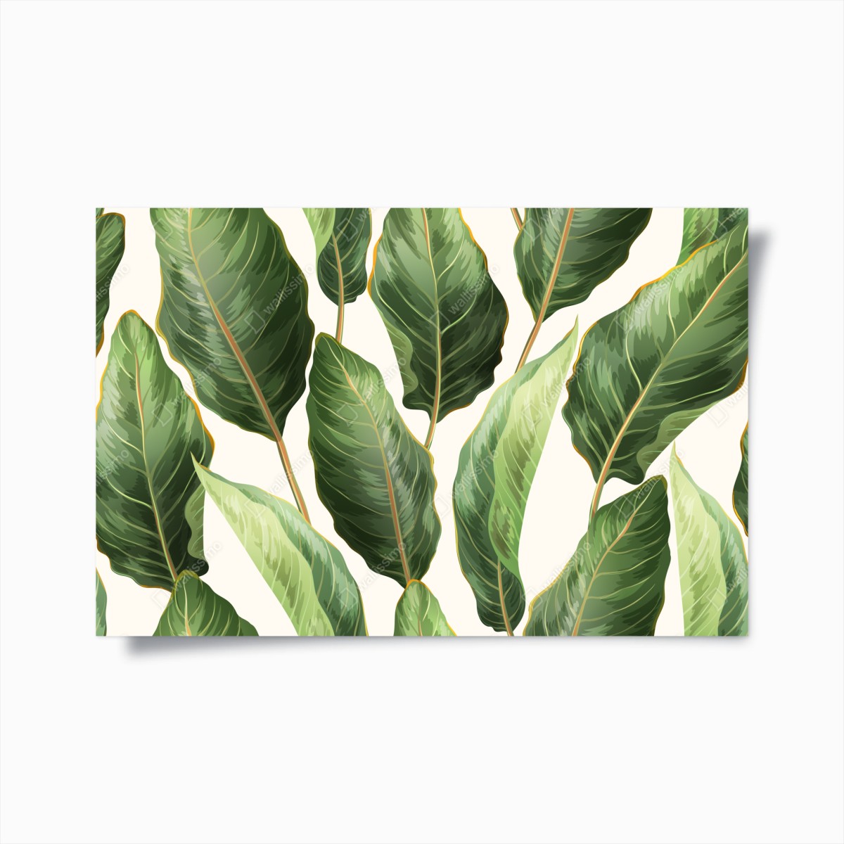 Poster motivo botanico di foglie tropicali • Wallissimo®