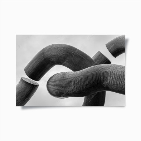 Poster forme scultoree intrecciate • Wallissimo®