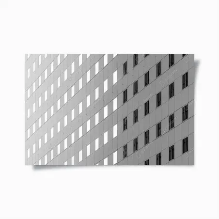 Poster geometria urbana: facciata in bianco e nero • Wallissimo®