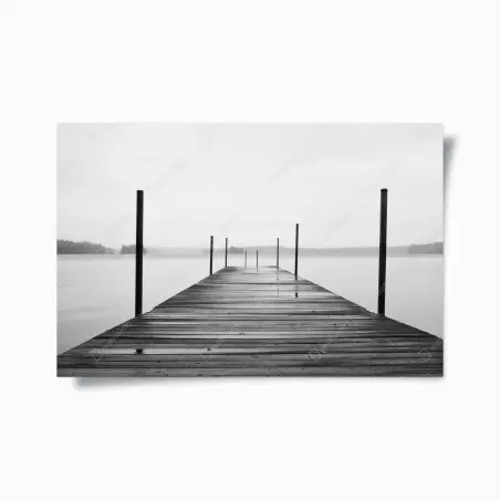 Poster molo silenzioso sul lago • Wallissimo®
