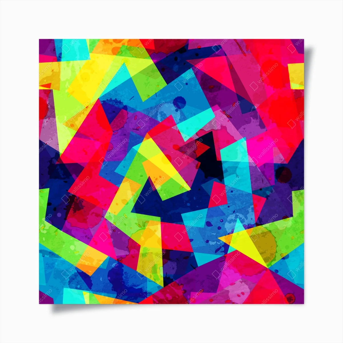 Poster esplosione geometrica di colori • Wallissimo® Poster esplosione geometrica di colori • Wallissimo®