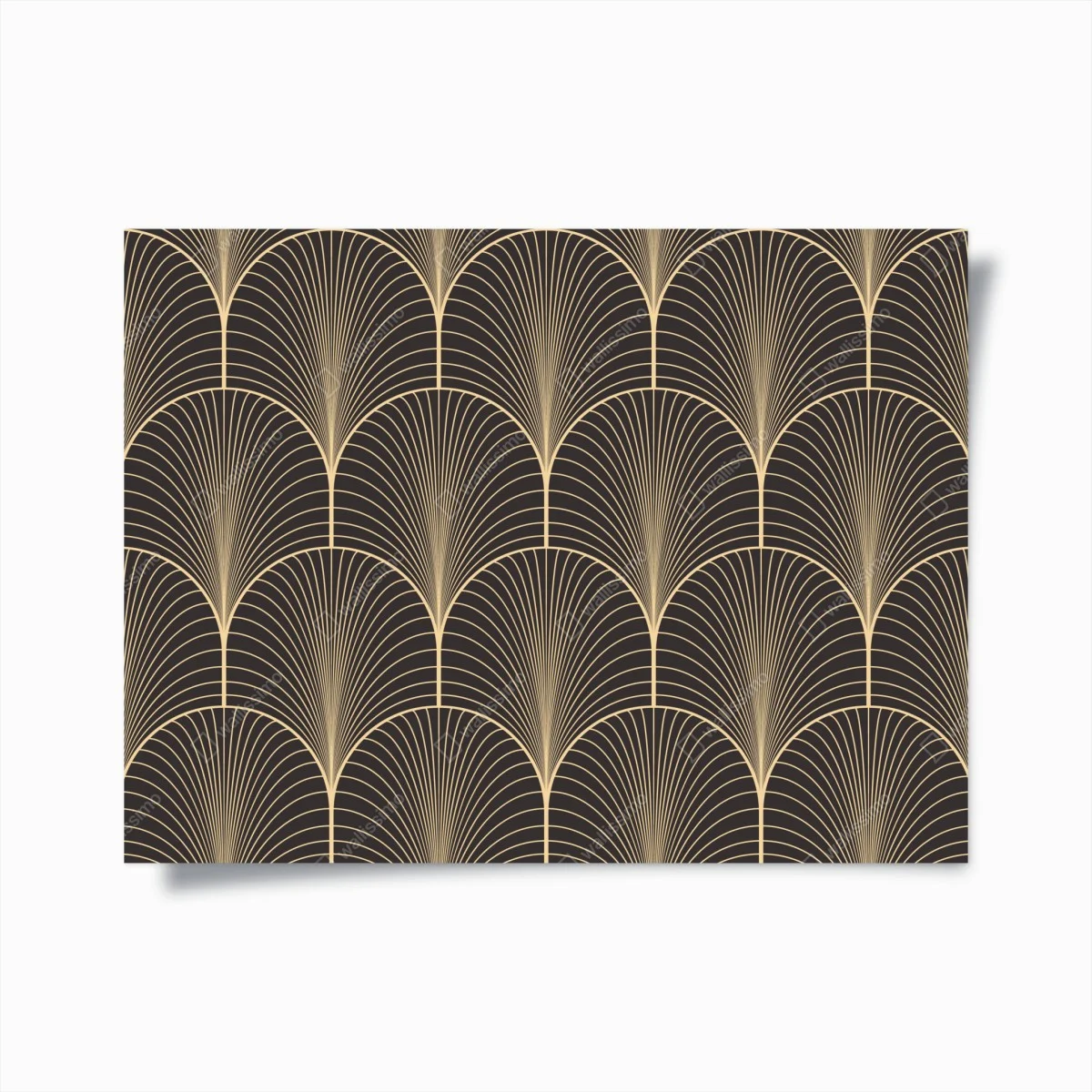Poster motivo art déco dorato su sfondo nero • Wallissimo® Poster motivo art déco dorato su sfondo nero • Wallissimo®