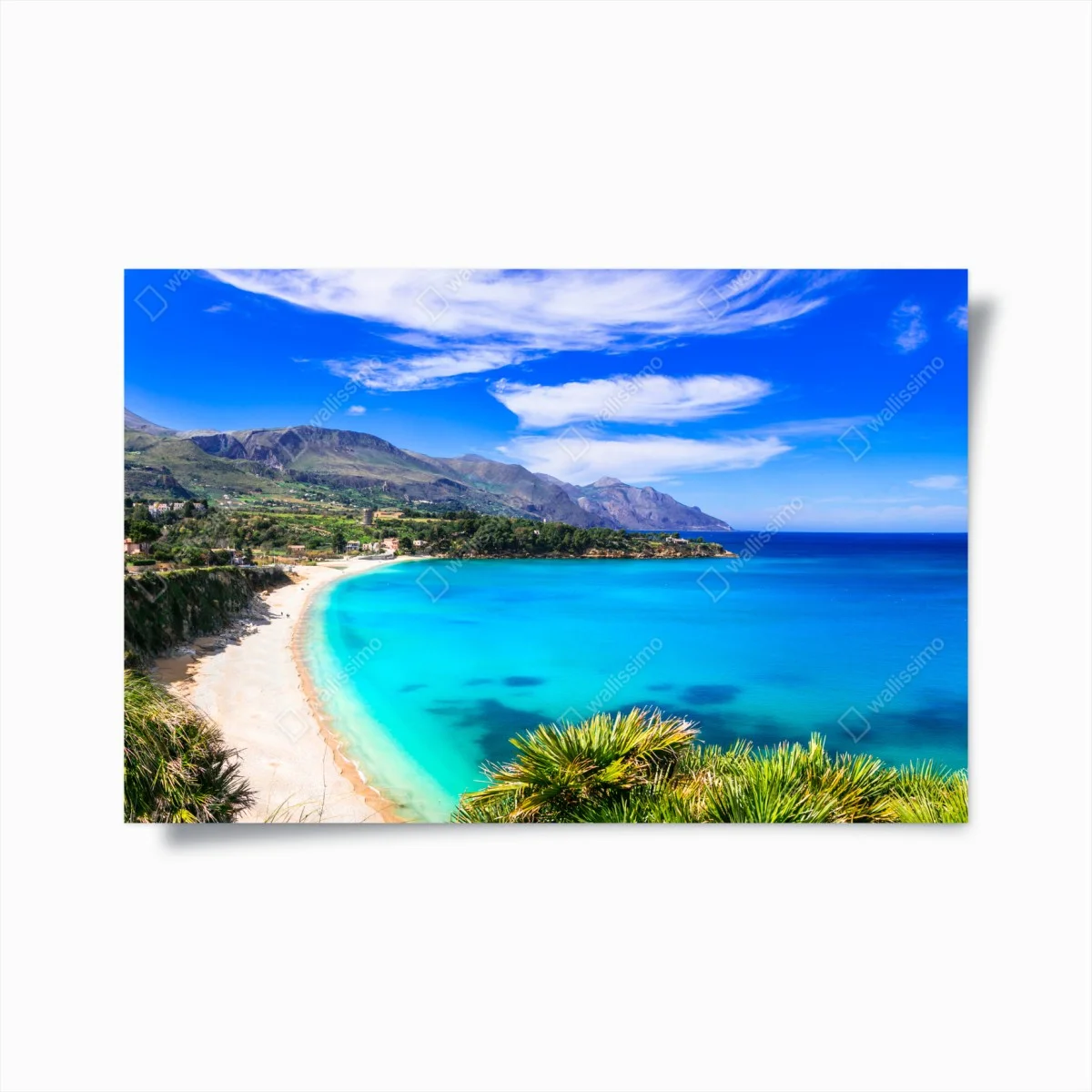 Poster panorama costiero dalle acque turchesi • Wallissimo® Poster panorama costiero dalle acque turchesi • Wallissimo®