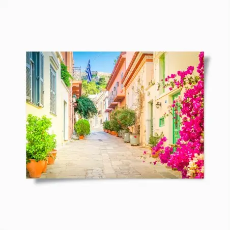 Poster angolo fiorito di Atene • Wallissimo®