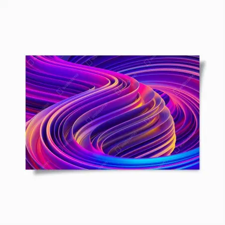 Poster vortice cromatico astratto • Wallissimo®