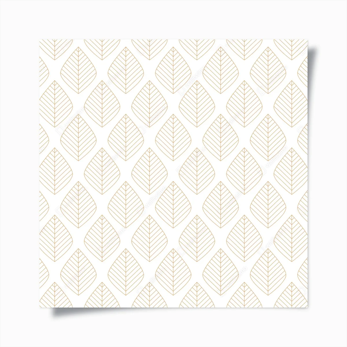 Poster motivo di foglie dorate minimalista • Wallissimo® Poster motivo di foglie dorate minimalista • Wallissimo®
