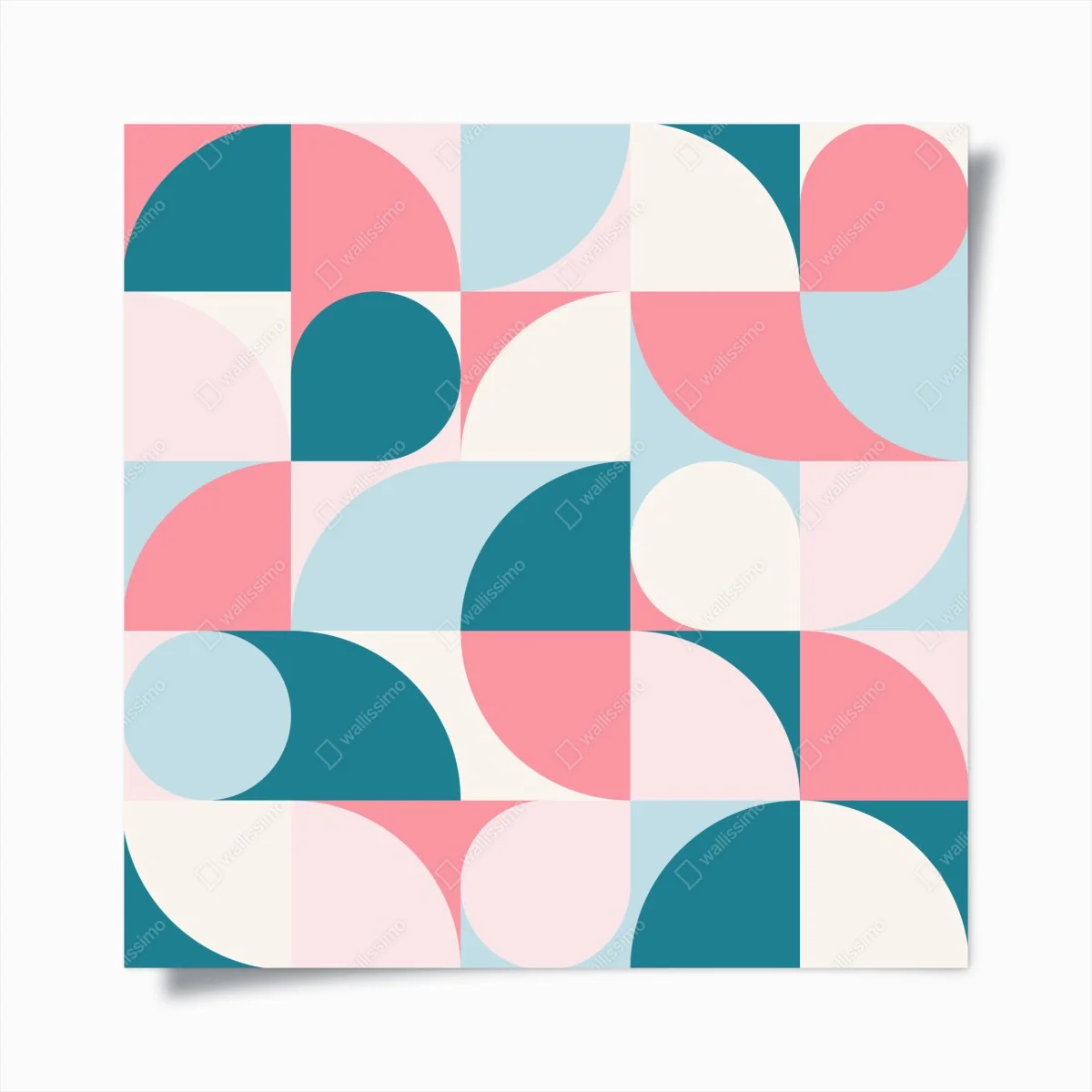 Poster motivo geometrico pastello in stile retro • Wallissimo® Poster motivo geometrico pastello in stile retro • Wallissimo®