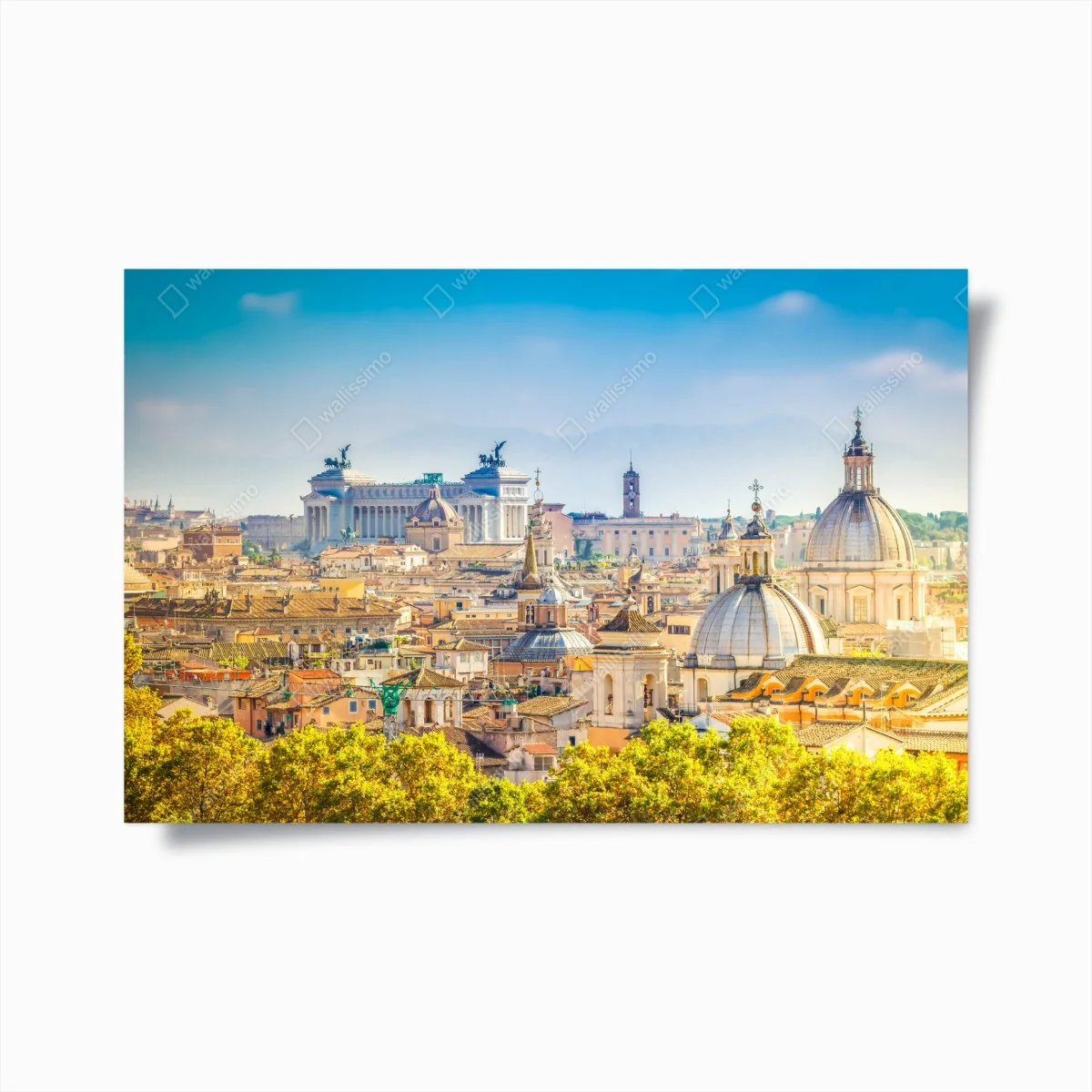 Poster skyline storico di Roma al tramonto • Wallissimo® Poster skyline storico di Roma al tramonto • Wallissimo®