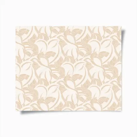 Poster motivo di foglie beige elegante • Wallissimo®