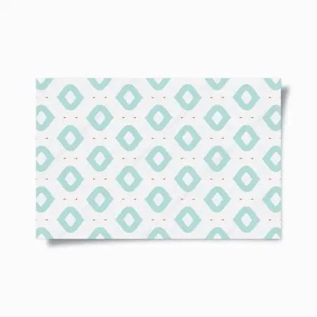 Poster motivo geometrico turchese stile scandinavo • Wallissimo®