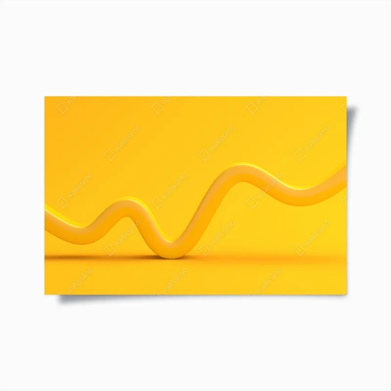 Poster movimento ondulato in giallo