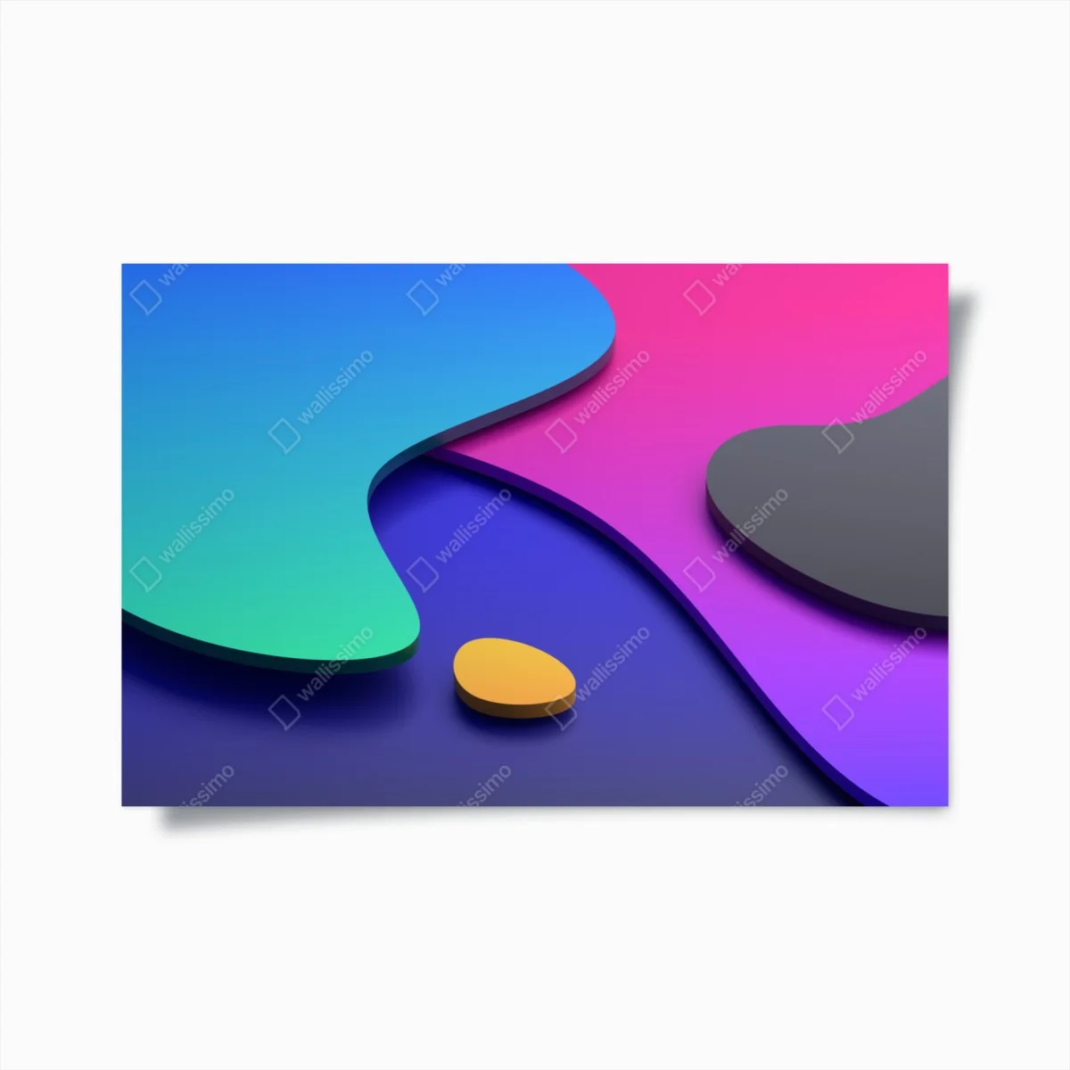 Poster forme fluide in gradiente vibrante • Wallissimo® Poster forme fluide in gradiente vibrante • Wallissimo®