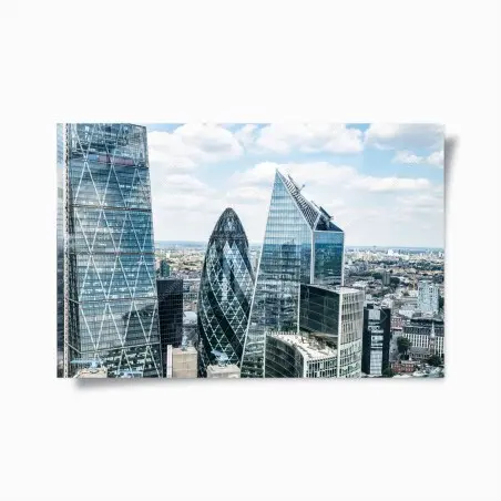 Poster skyline moderno di Londra in dettaglio • Wallissimo®