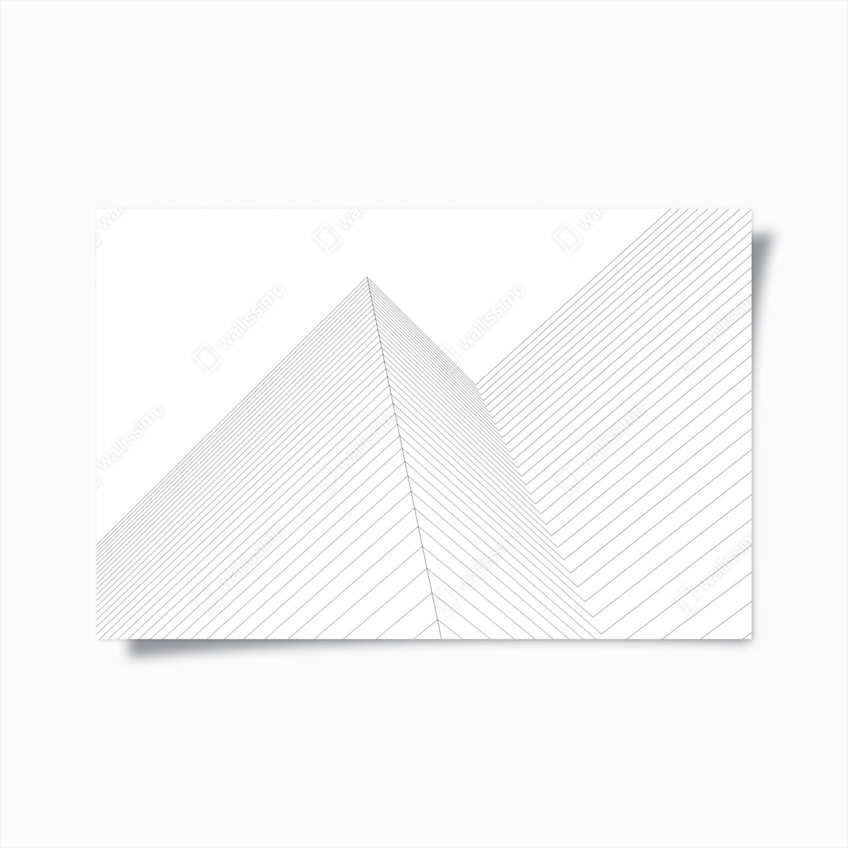 Poster geometria prospettica: linee architettoniche • Wallissimo®