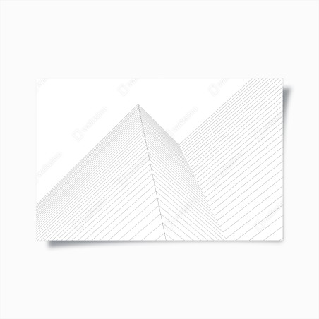 Poster geometria prospettica: linee architettoniche • Wallissimo®