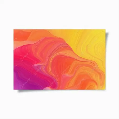 Poster danza di colori caldi • Wallissimo®