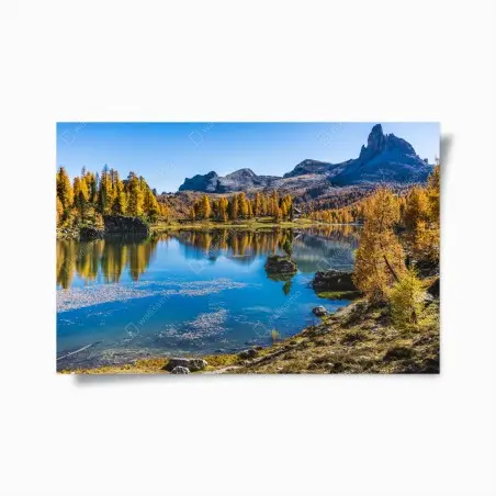 Poster paesaggio alpino autunnale • Wallissimo®