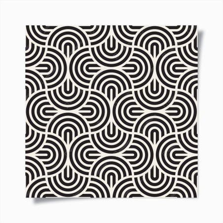 Poster motivo geometrico ottico in bianco e nero • Wallissimo®