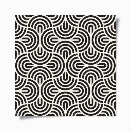 Poster motivo geometrico ottico in bianco e nero • Wallissimo®