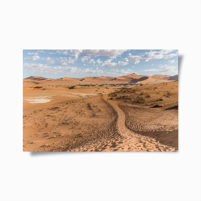 Poster dune dorate all'orizzonte