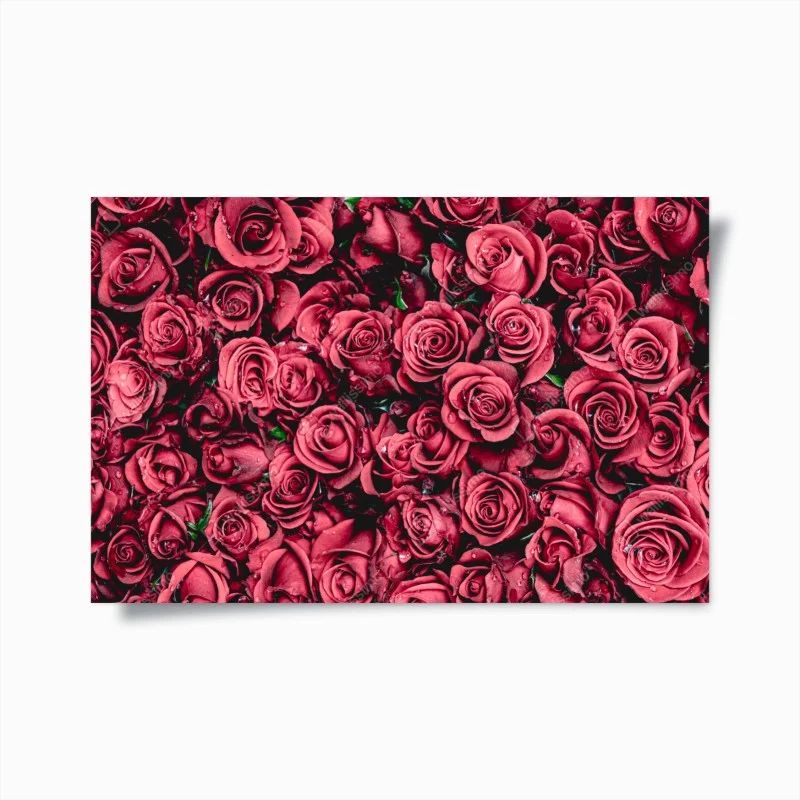 Poster mosaico di rose rosse