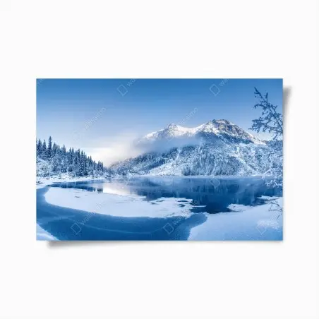 Poster panorama invernale sulle Alpi • Wallissimo®