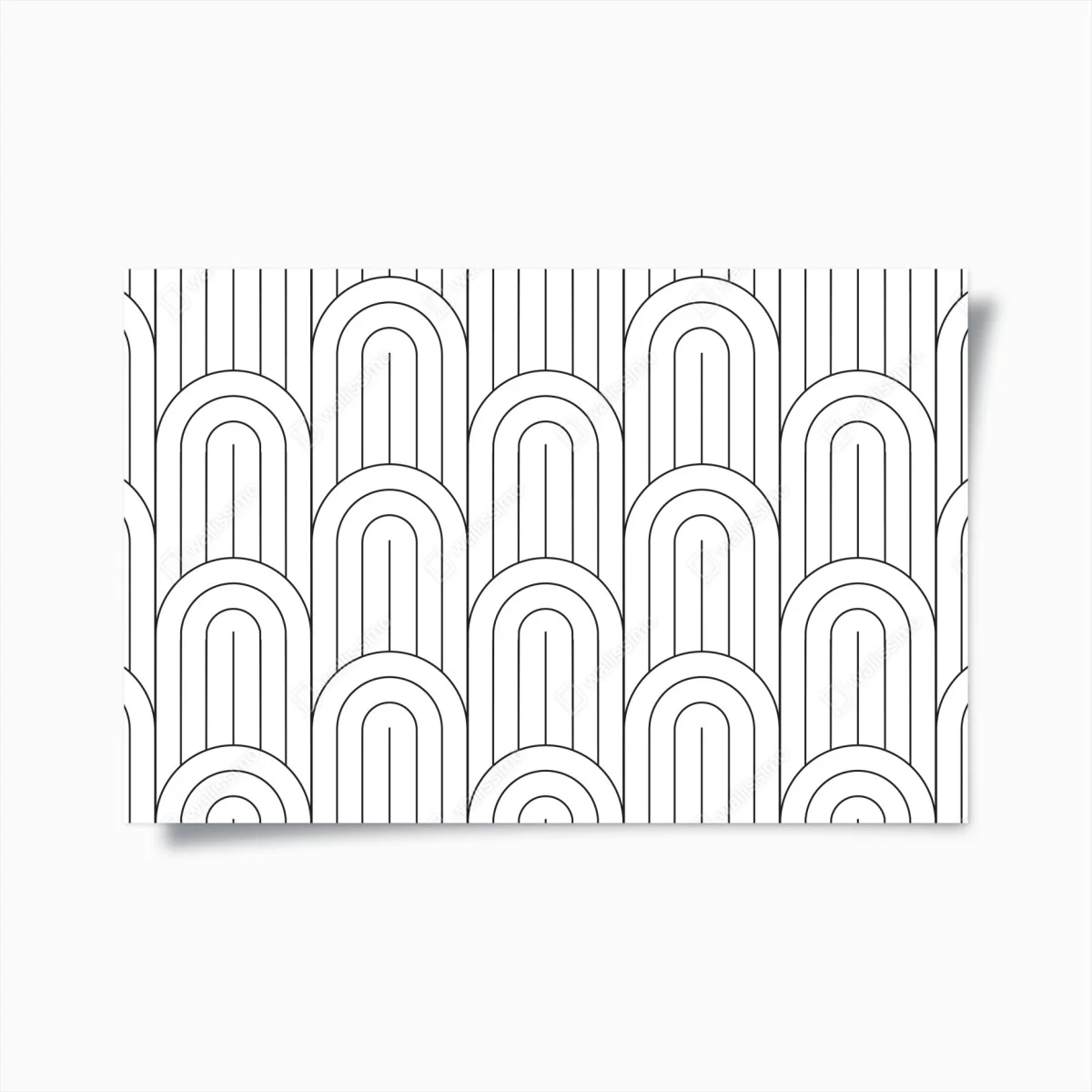 Poster motivo ad archi geometrico minimale in bianco e nero • Wallissimo® Poster motivo ad archi geometrico minimale in bianco e nero • Wallissimo®