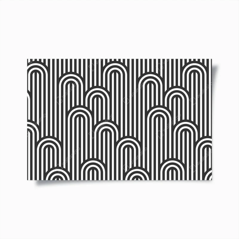 Poster motivo ottico a righe intrecciate