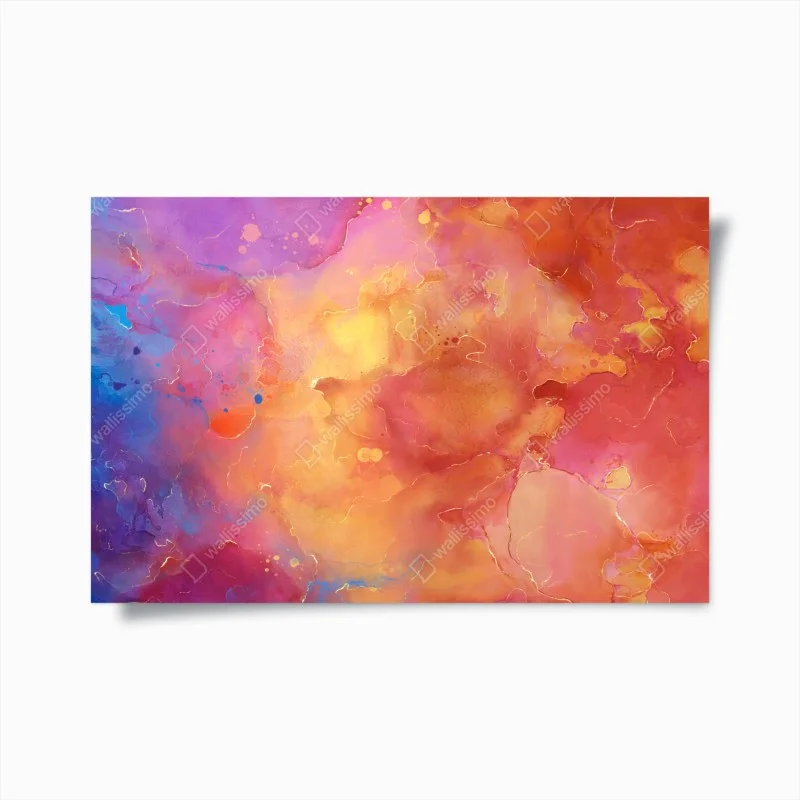 Poster esplosione di colori astratti