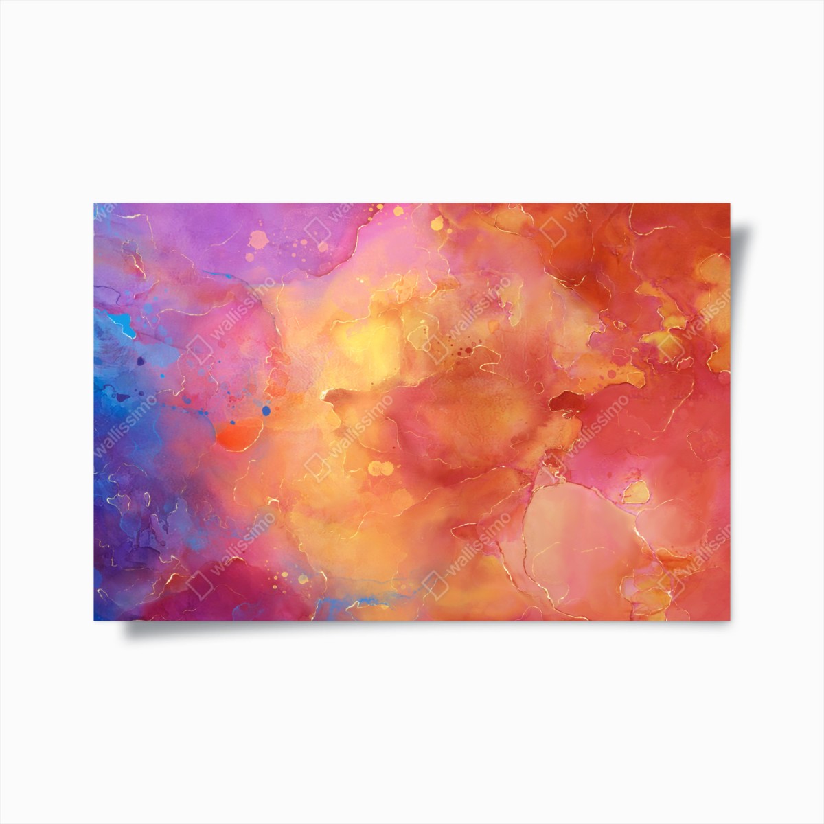 Poster esplosione di colori astratti • Wallissimo®