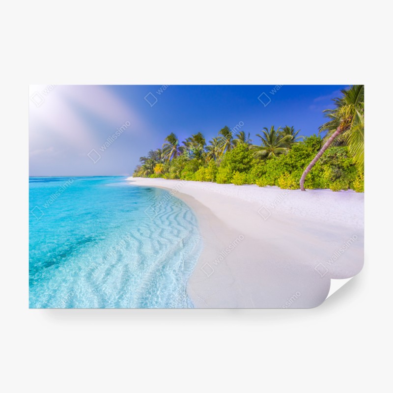 Carta da parati spiaggia tropicale paradisiaca