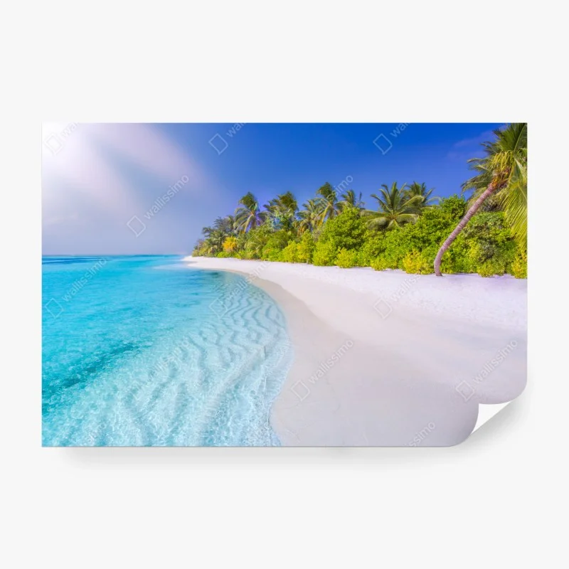 Carta da parati spiaggia tropicale paradisiaca