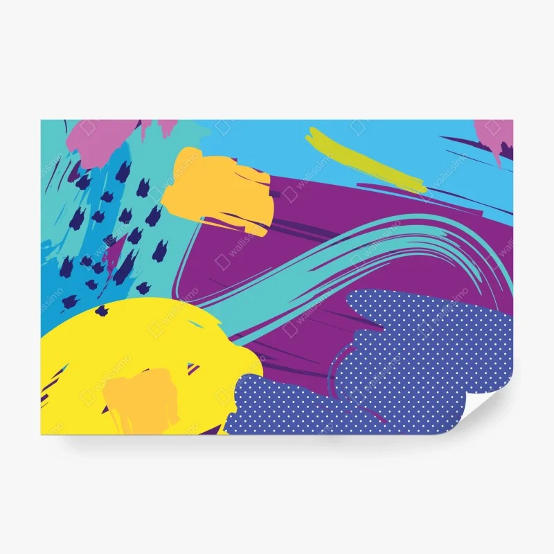 Carta da parati esplosione di colori pop astratta