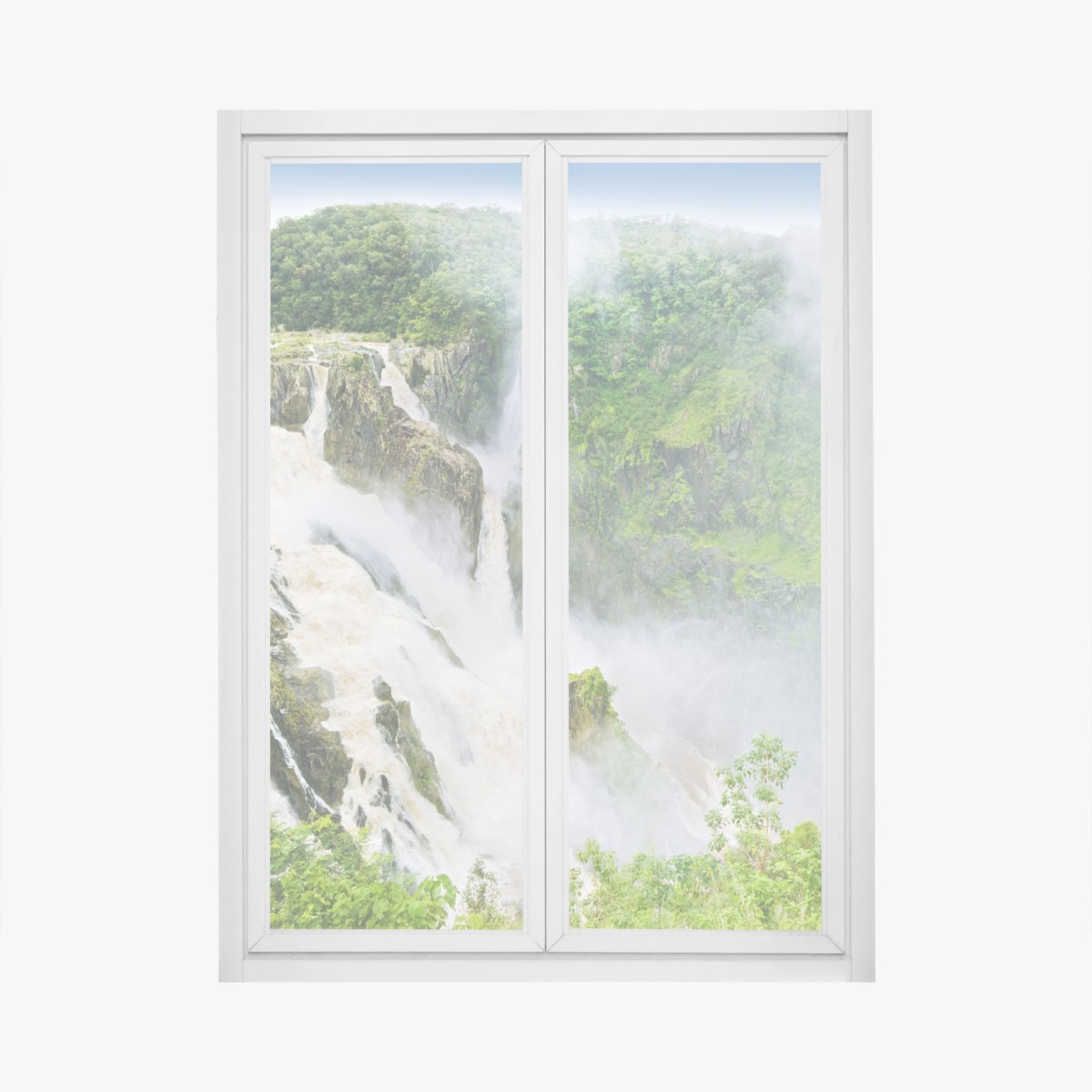 Adesivo per finestra cascata maestosa di Barron Falls • Wallissimo®