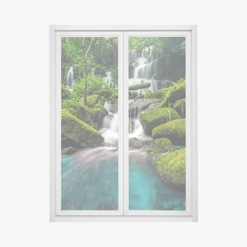Adesivo per finestra cascata incantata a Phu Tub Berk