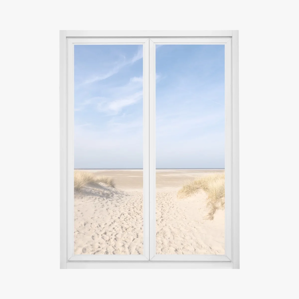 Adesivo per finestra orizzonte di dune e sabbia • Wallissimo® Adesivo per finestra orizzonte di dune e sabbia • Wallissimo®