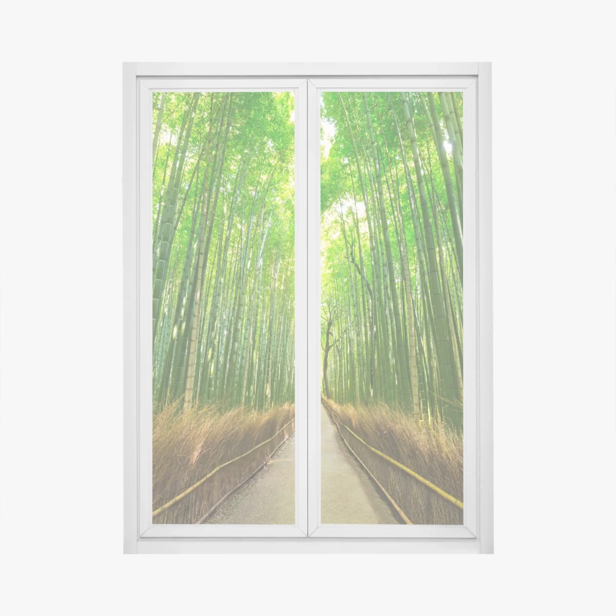 Adesivo per finestra viale di bambù ad Arashiyama, Kyoto • Wallissimo® Adesivo per finestra viale di bambù ad Arashiyama, Kyoto • Wallissimo®