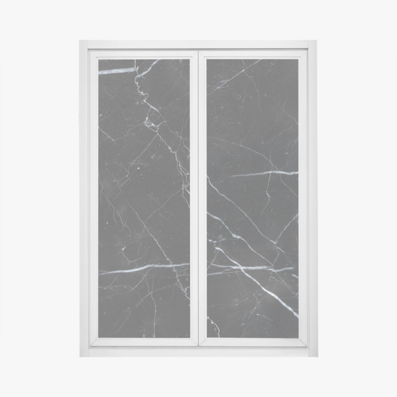 Adesivo per finestra marmo nero venato per pareti di design