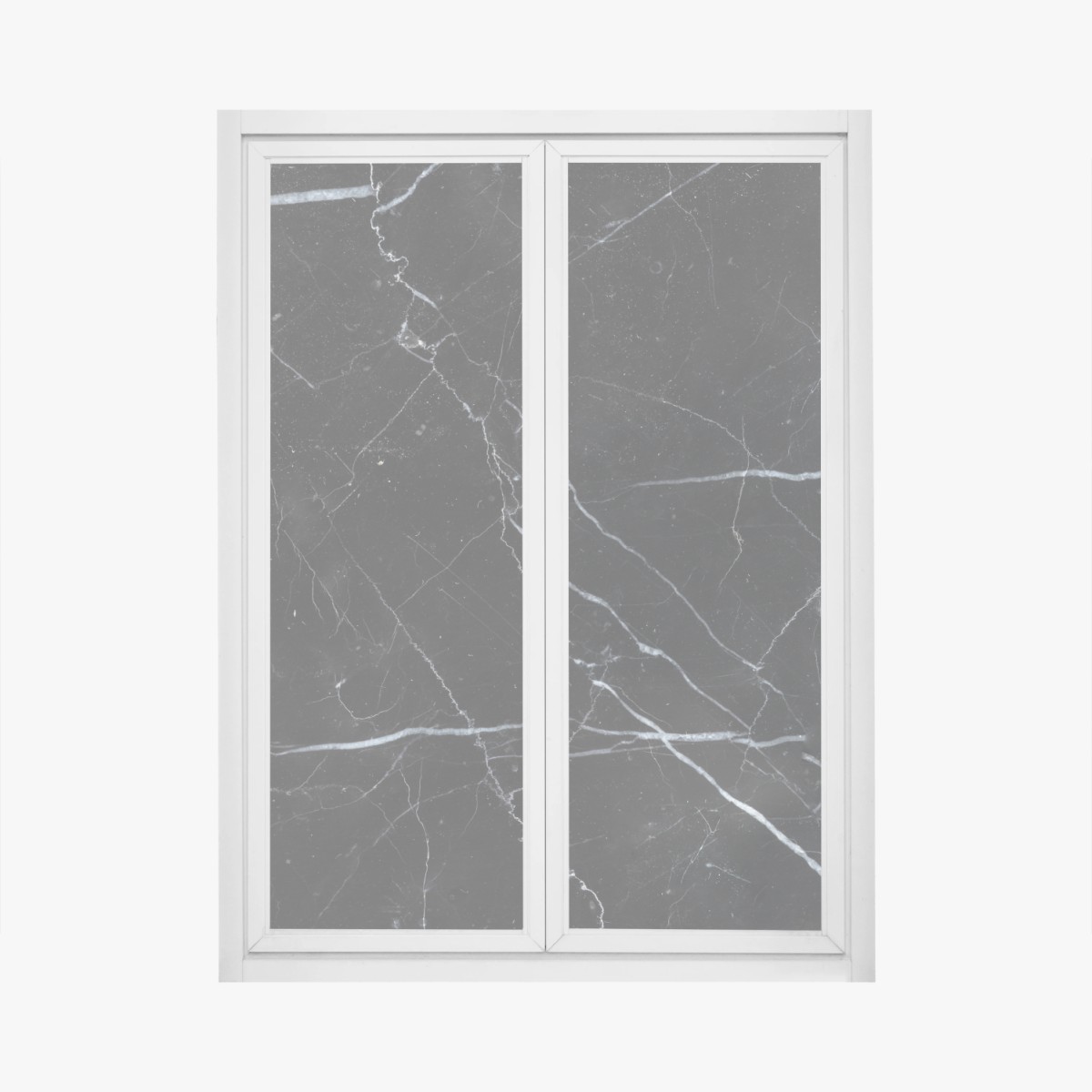 Adesivo per finestra marmo nero venato per pareti di design • Wallissimo®