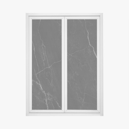 Adesivo per finestra marmo nero elegante con venature bianche • Wallissimo®